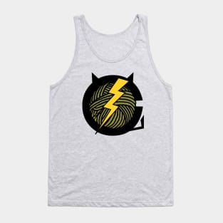 Electric Cat Symbol | Cat Cartoon | That Cat Tank Top